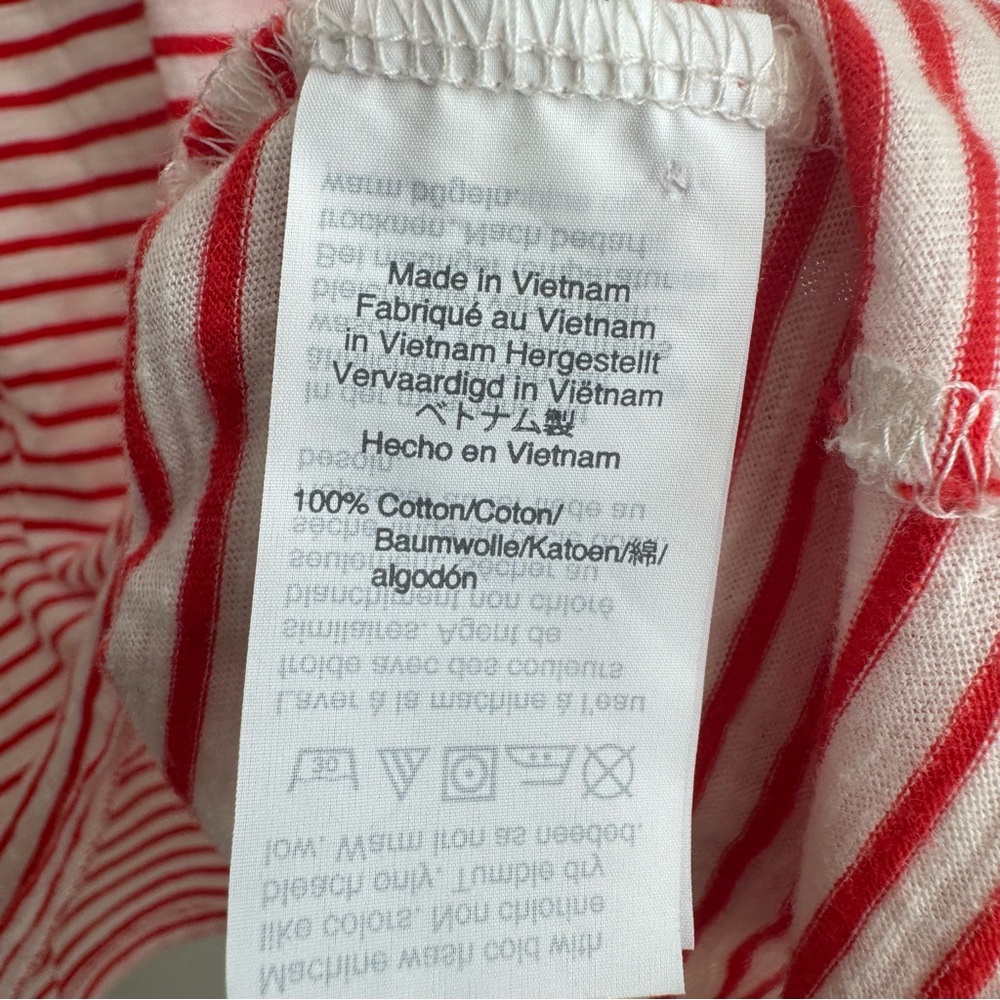 Madewell Red and White Striped Tee Size Large - Picture 4 of 11